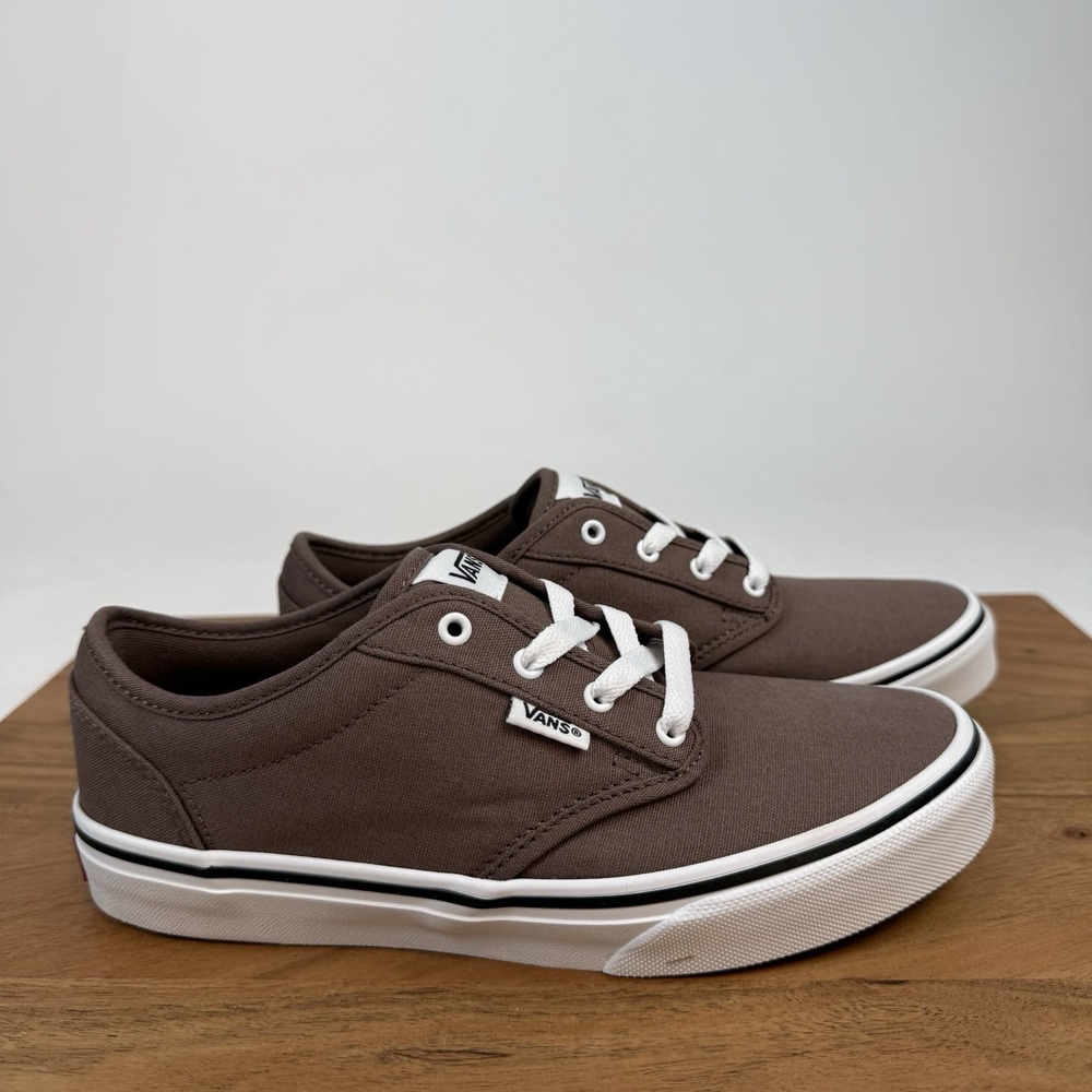 New NIB Big Kids Vans Atwood Deep Taupe Skateboarding Sneakers Shoes 5 Y‎